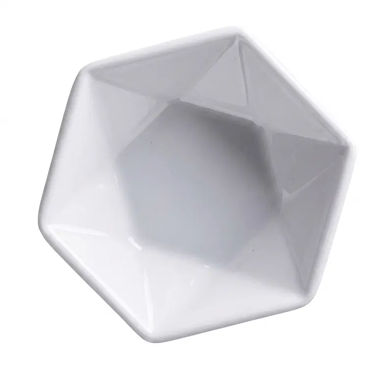 PLATO HEXAGONAL ACTUALITE BLANCO - 6.9 CM 1