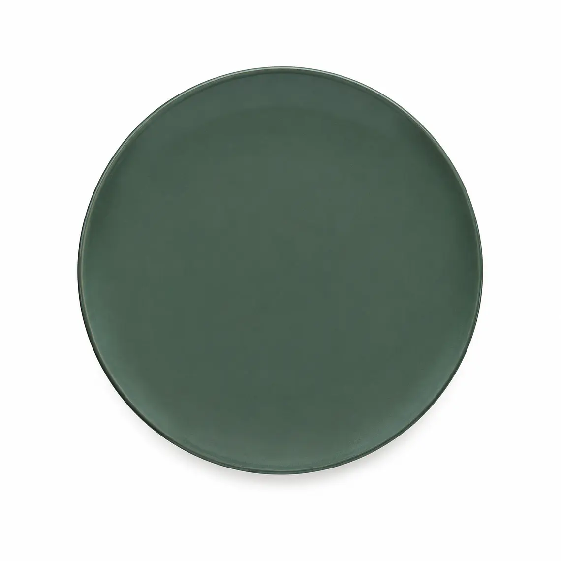 PLATO TENDIDO ESMALTE COLOR VERDE - 25.6 CM 1
