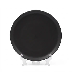 PLATO TENDIDO HOTELWARE NEGRO MATE - 24 CM