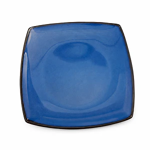 PLATO TENDIDO CUADRADO AZUL - 19 CM
