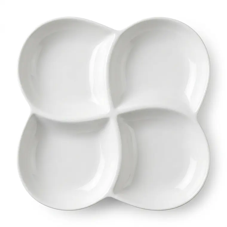 PLATO PIQUEO CUADRADO 4 DIVISIONES - 9