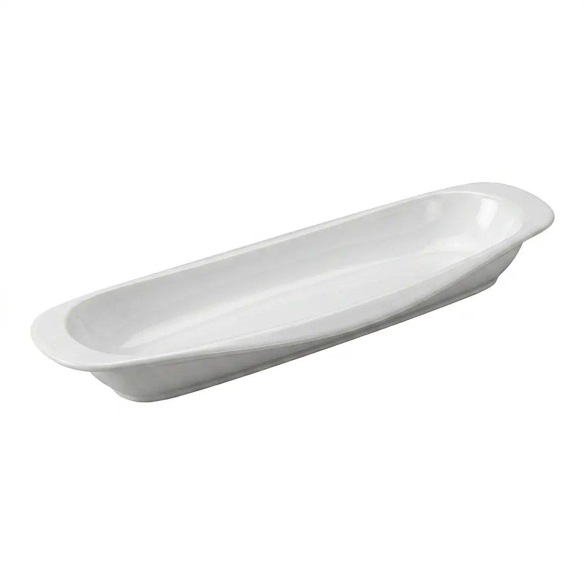 FUENTE RECTANG. LOZA BLANCA (43 x 12 x 3.5) CM - 17
