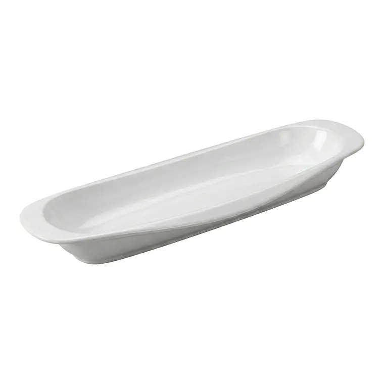 FUENTE RECTANG. LOZA BLANCA (43 x 12 x 3.5) CM - 17