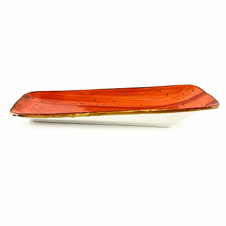 PLATON TENDIDO ARUBA RECTAN. PENDIENTE TERRACOTA (31 x 10 x 5) CM  1