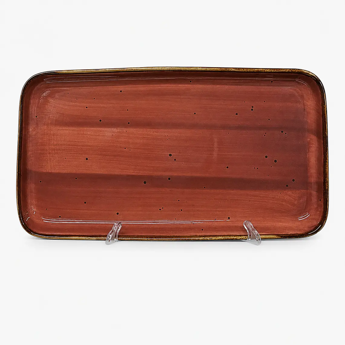 PLATON TENDIDO ARUBA RECTAN. TERRACOTA (29.5 x 16.5 x 3) CM 1