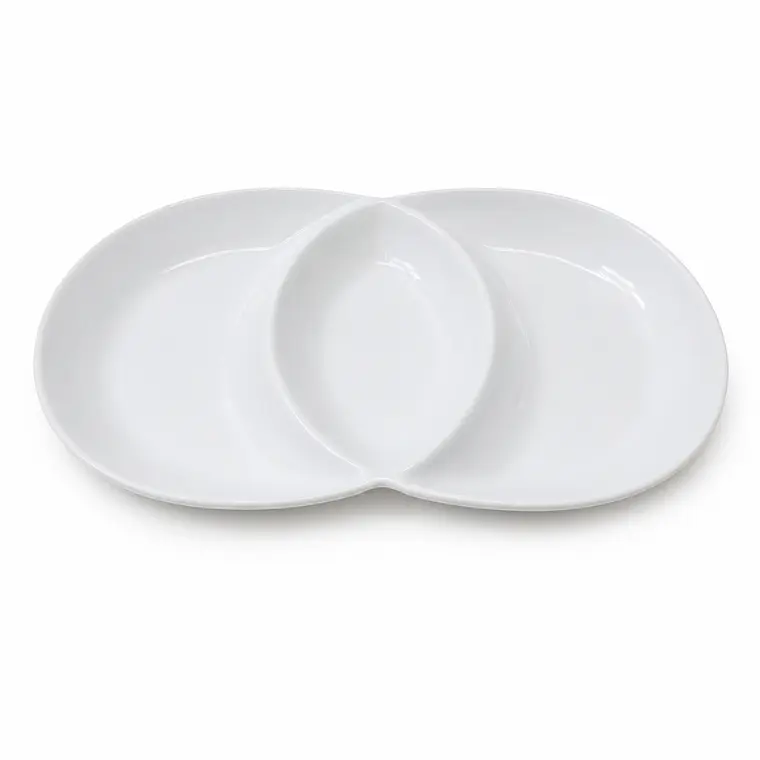 PLATO PIQUEO REDONDO 3 DIVISIONES  - 12