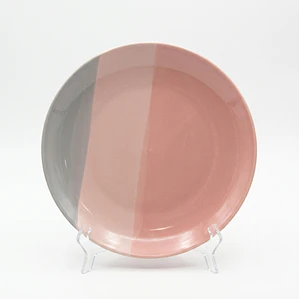 PLATO TENDIDO TRICOLOR MELON/GRIS/MARRON - 8.5