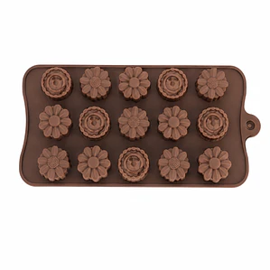 MOLDE SILICONA PARA CHOCOLATE FLOR 