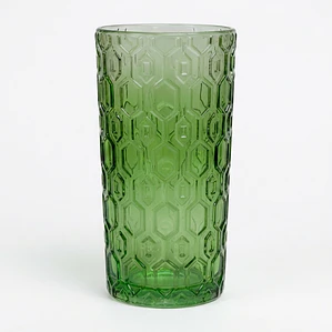 JUEGO DE 6 VASOS ALTO COPO VERDE - 370 ML 