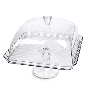 PORTA TORTA CON TAPA ACRILICO - 30.5CM 