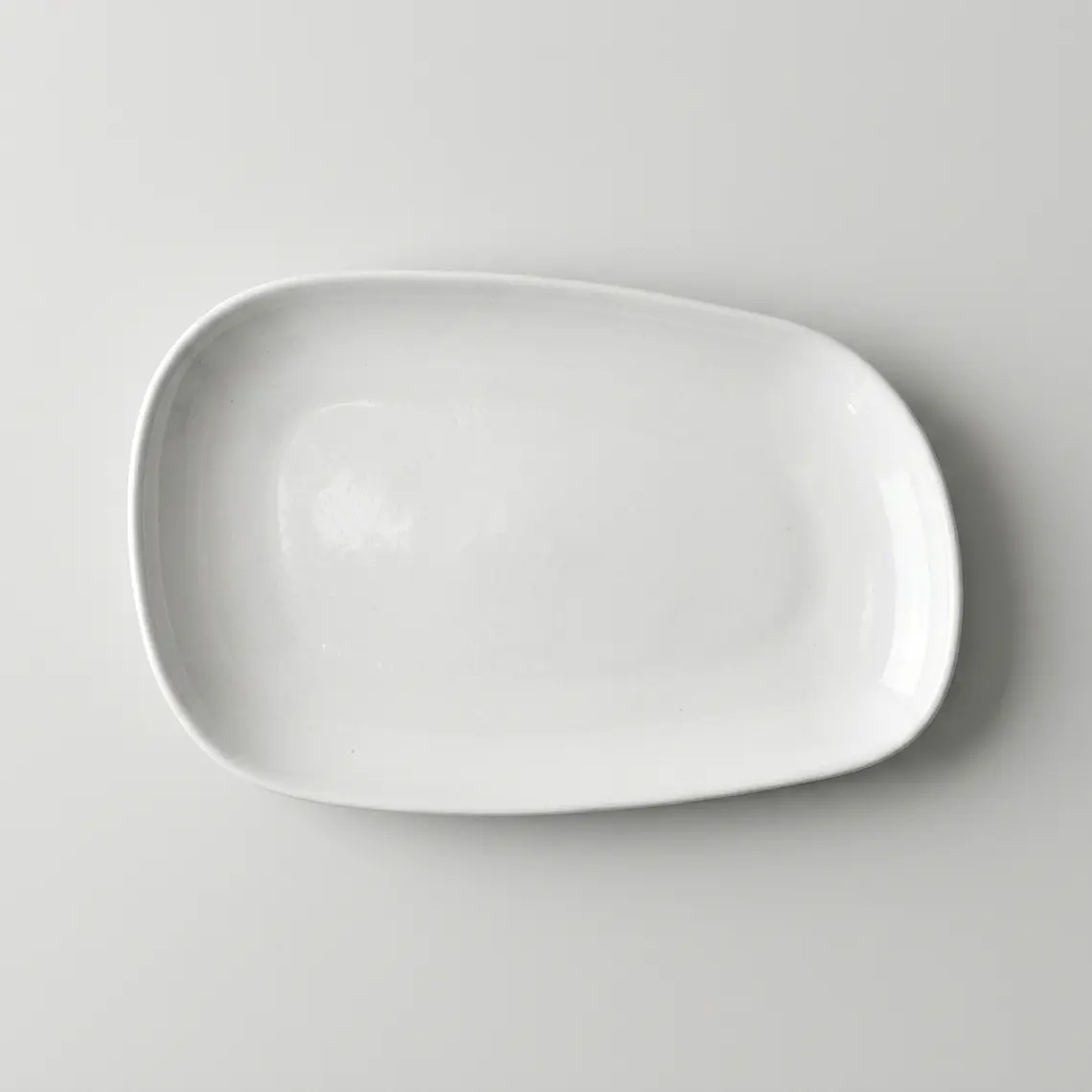 PLATO ASIMETRIC ELEGANCE BLCO - (25.1 X 14.9) CM 1