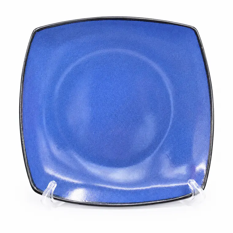 PLATO TENDIDO CUADRADO AZUL - 7.8