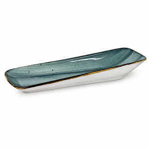 PLATON TENDIDO ARUBA RECTAN. PENDIENTE VERDE (31x 10 x 5) CM