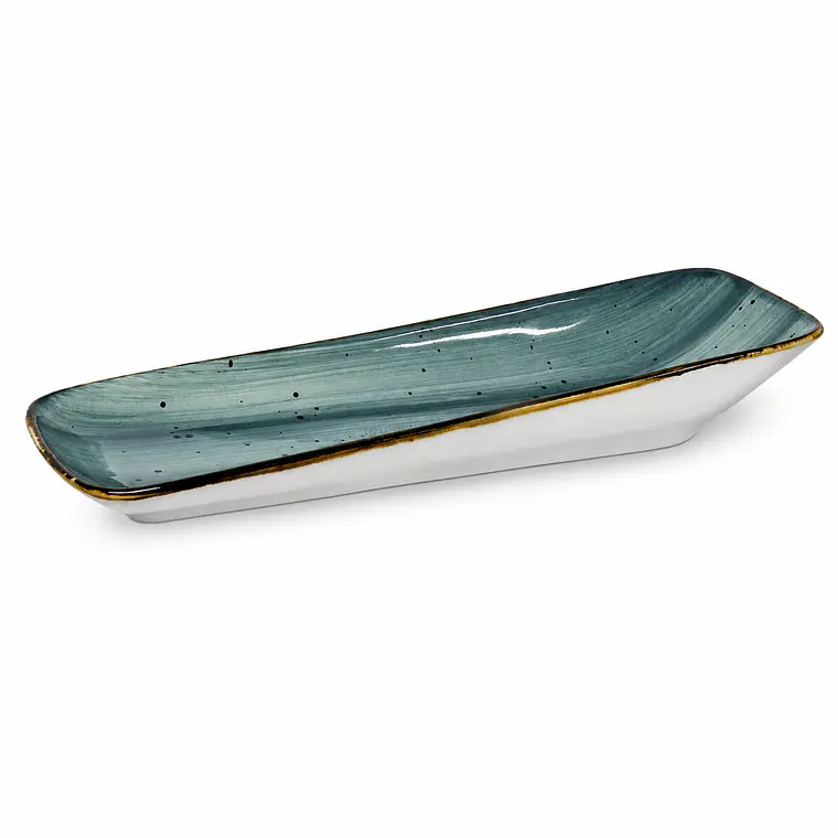 PLATON TENDIDO ARUBA RECTAN. PENDIENTE VERDE (31x 10 x 5) CM 1