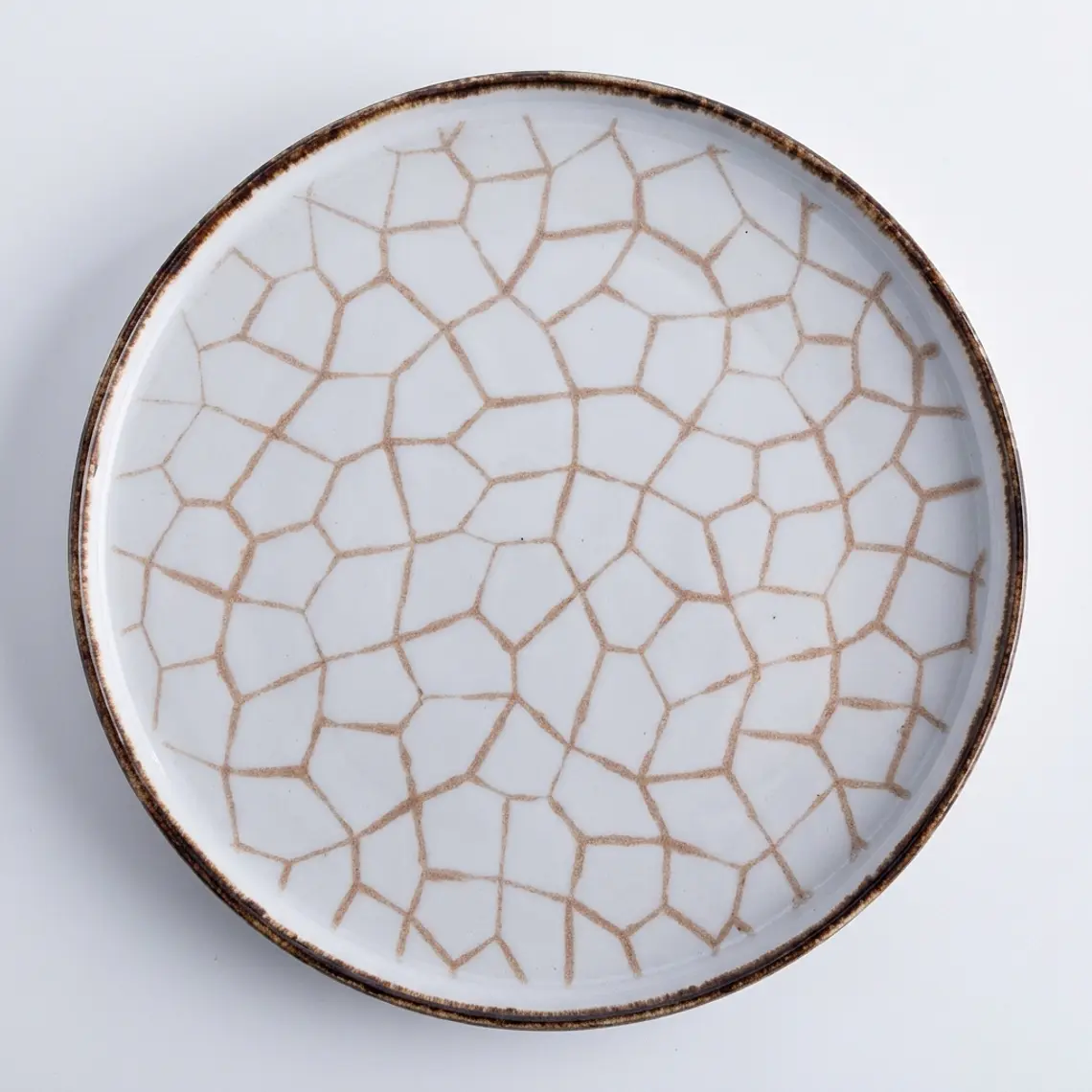 PLATO TENDIDO CRACKED INSTITUCIONAL ACENTOS - 28.1 CM  1