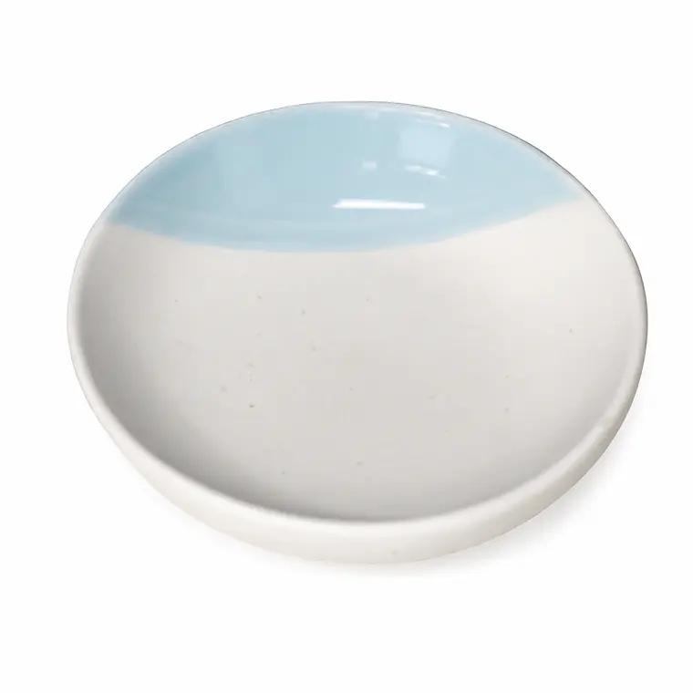 SALSERITA BICOLOR BLANCO C/CELESTE (9.8 x 2.5) CM  1