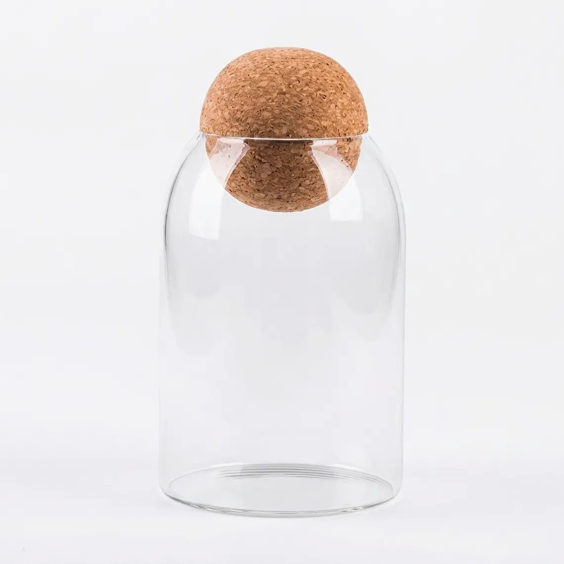 FRASCO MULTIUSO VIDRIO T/BOLA CORCHO (9x10) CM - 500 ML  1