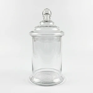 FRASCO VINTAGE VIDRIO C/TAPA (15x30) CM - 2.5 LT 