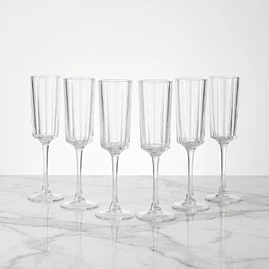 JUEGO DE 6 COPAS CHAMPAGNE VINTAGE - 190 ML
