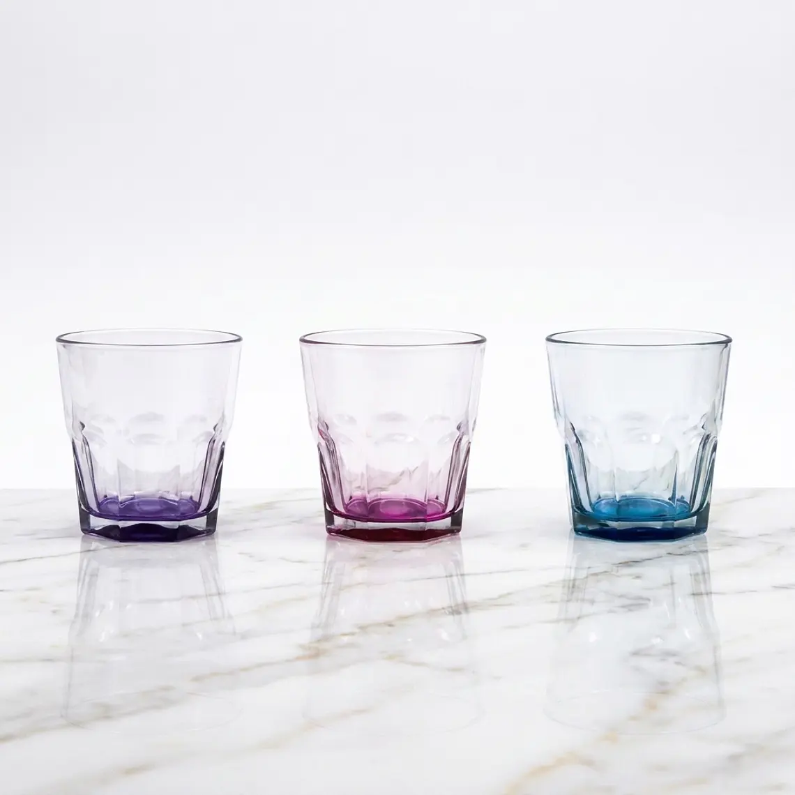 VASO TRANSP. FONDO COLOR - 245 ML 1