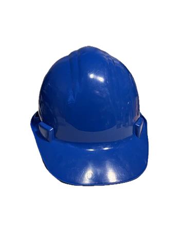 Casco de seguridad azul 4 puntas