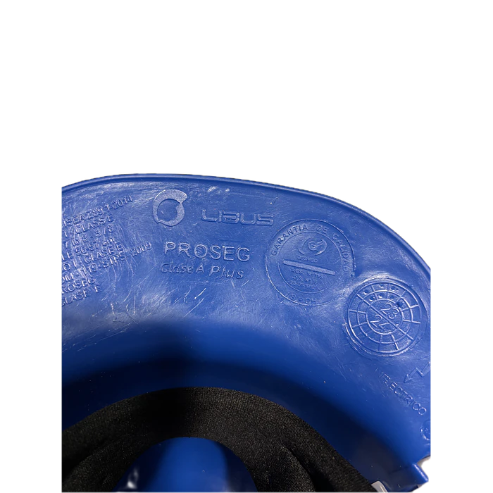 Casco de seguridad azul 4 puntas 4
