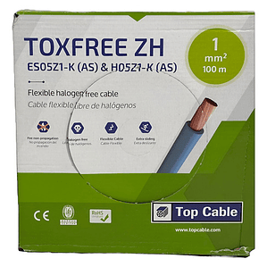 Cable Libre De Halógeno H05z1, 1 Mm2 100 Metros