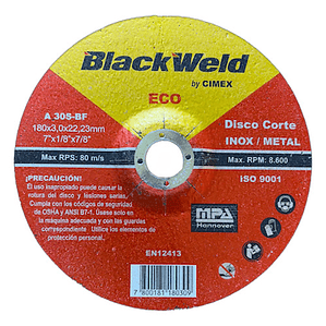 Pack 5 Discos De Corte Metal 7  X 1/8  X 7/8 