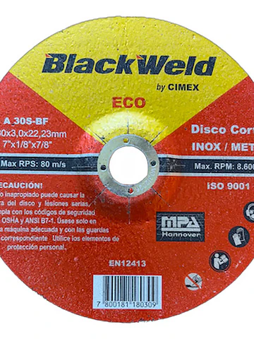 Pack 5 Discos De Corte Metal 7  X 1/8  X 7/8 