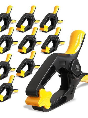 Pinza Abrazadera Con Resorte 4 , Pack 10 Unidades