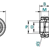 Rodamiento Esférico Radial Liso Ge 20 Es-2rs 3