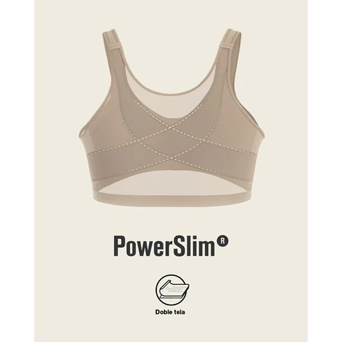 Sostén Facilitador De Postura Control De Volumen Del Busto Marrón Claro 34d 1