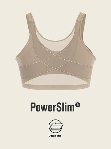 Sostén Facilitador De Postura Control De Volumen Del Busto Marrón Claro 34d