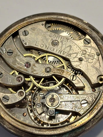 Reloj de bolsillo Longines antiguo original para restaurar