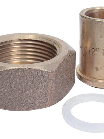 Conjunto Piton So 1/2 Tuerca 1/2 X 7/8 Bronce