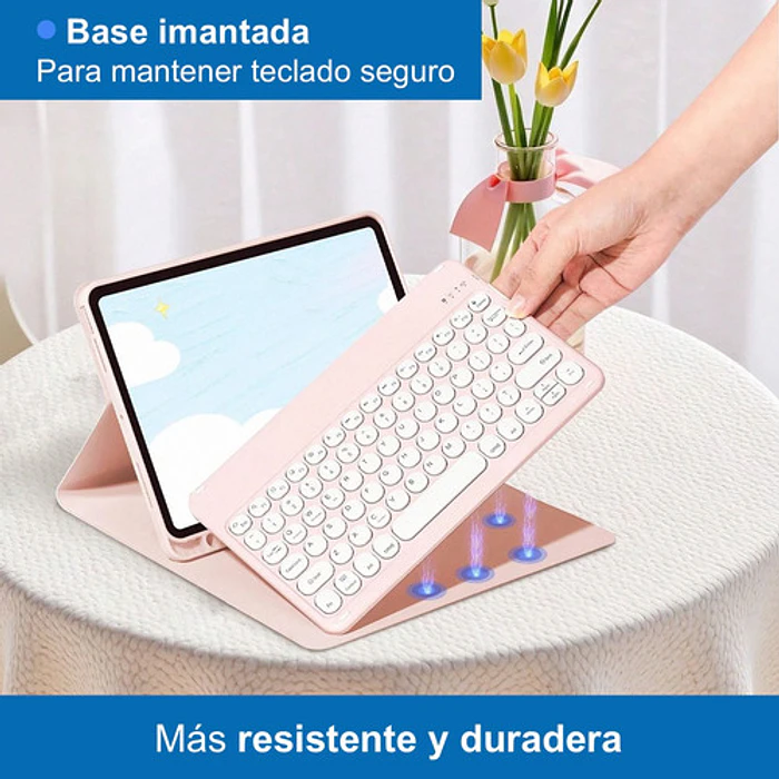 Carcasa Funda con Teclado Para iPad 7ªm 8ª y 9ª Gen 10.2