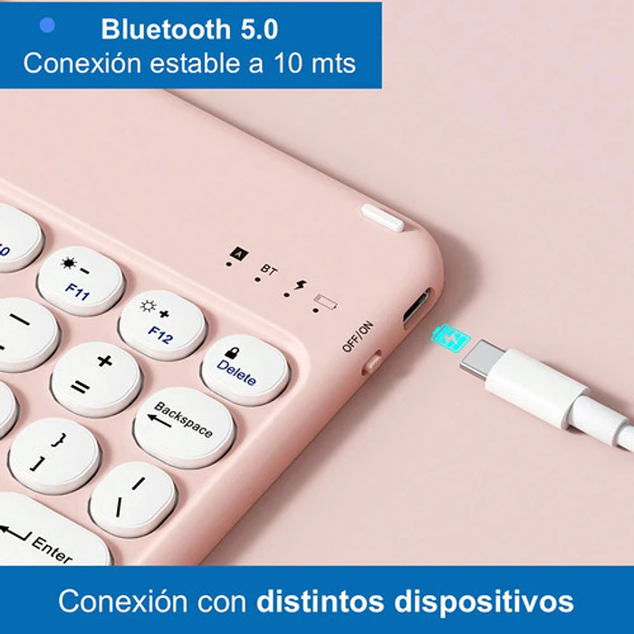 Carcasa Funda con Teclado Para iPad 7ªm 8ª y 9ª Gen 10.2