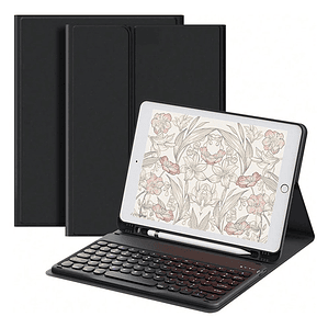 Carcasa Funda con Teclado Para iPad 7ª, 8ª y 9ª Gen 10.2