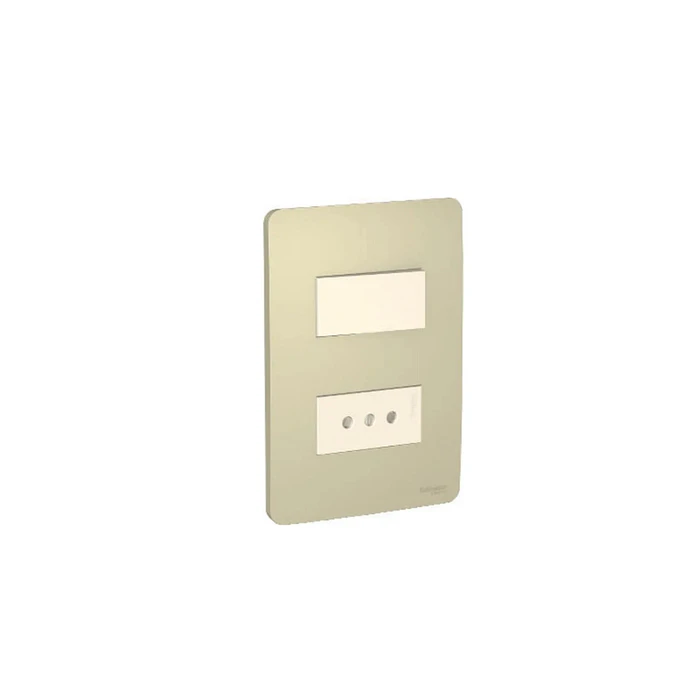 Enchufe Simple + Interruptor Dorado/bige Schneider Orion  S713208234  1