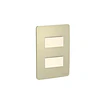 Interruptor Doble Dorado/beige Schneider Orion S713261234  1