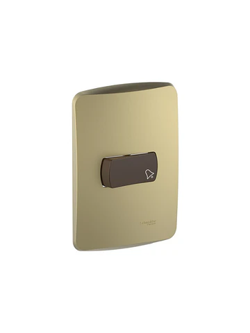 Interruptor Timbre Univ 16a 250v Dorado/café Schneider Miluz