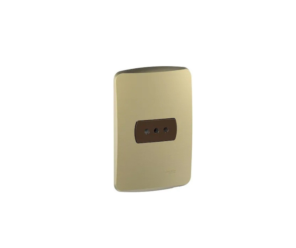 CASQUETE ARMADO CON ENCHUFE SIMPLE 10A 250V BLANCO MILUZ S3B66220