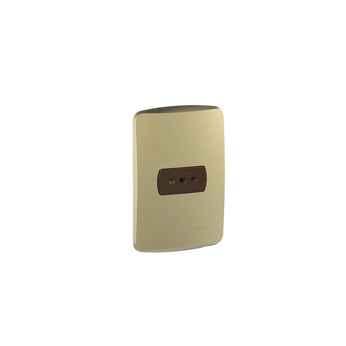 Enchufe Simple 10a 250v Dorado/café Schneider Miluz 1