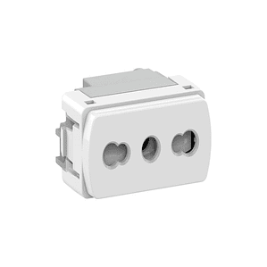 Modulo Enchufe 2p + T 250v 10/16a Blanco Bip Schneider S3B70230 
