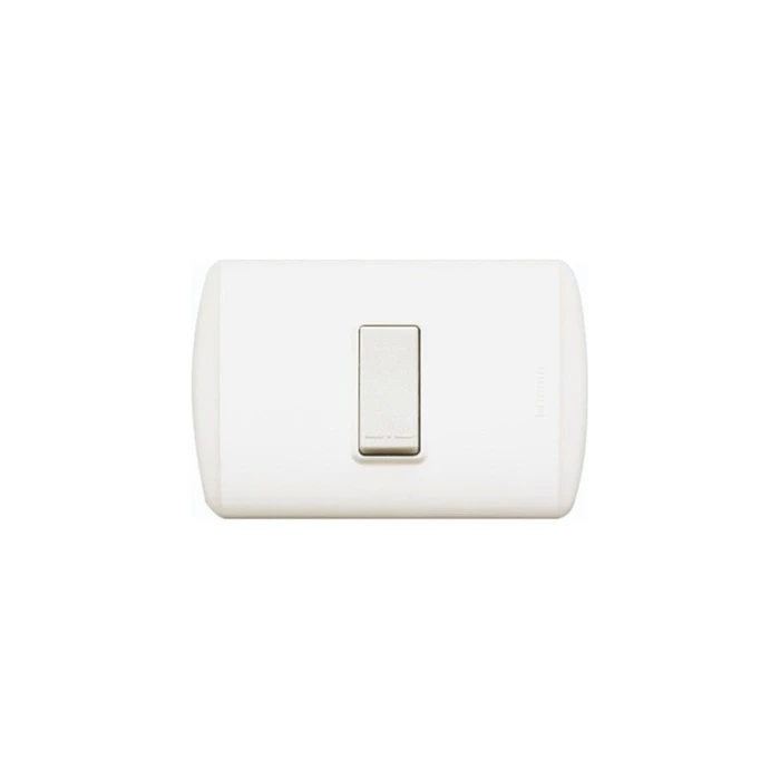 Interruptor 9/12 Simple 10a 220v Blanco Bticino Modus Plus 1