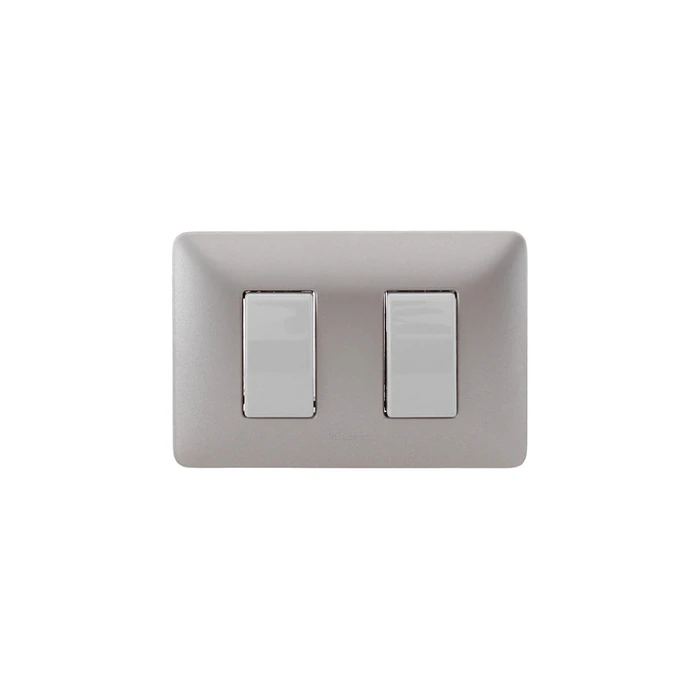 Interruptor 9/15 Bticino Matix Arm Plac Titanio Sam5001u2btf 2