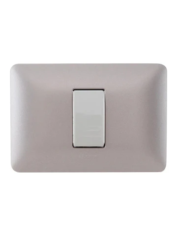 Interruptor 9/12 Bticino Matix Arm. Placa Titanio Sam5001btf