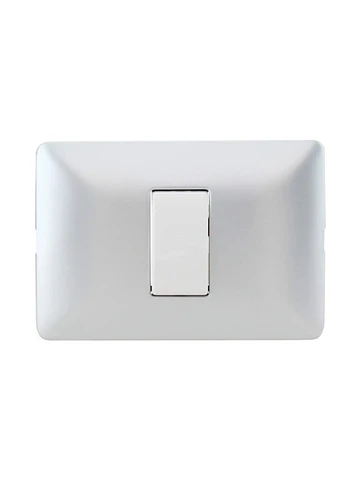 Interruptor 9/12 Bticino Matix Armado Alum/blanco Sam5001ar1 - Plateado