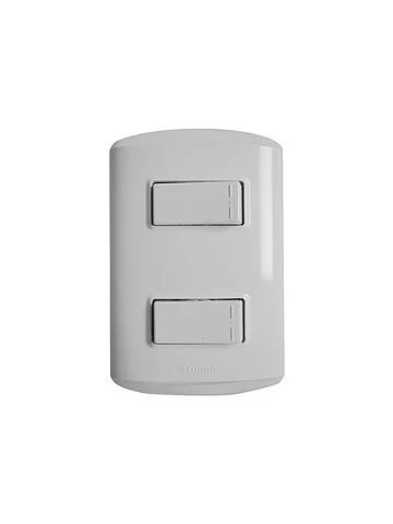 Interruptor Doble 9/15 Armado Bticino Modus Plus 1200bn