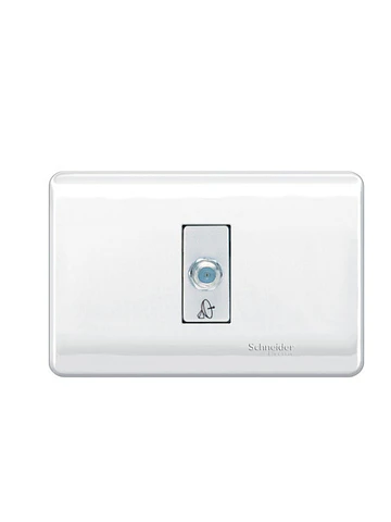 Toma Coaxial armado Blanco Schneider Genesis  MWD130317722 